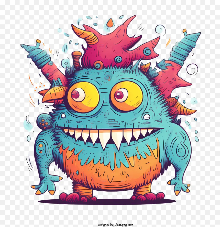 monster monster cartoon cute colorful