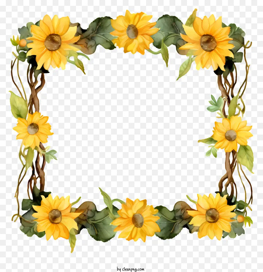 Gesteck - Sonnenblumen in voller Blüte, die symmetrisch in Vase angeordnet sind