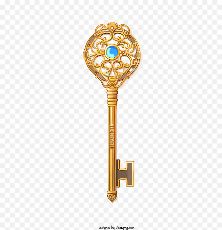 golden key gold key ornate intricate