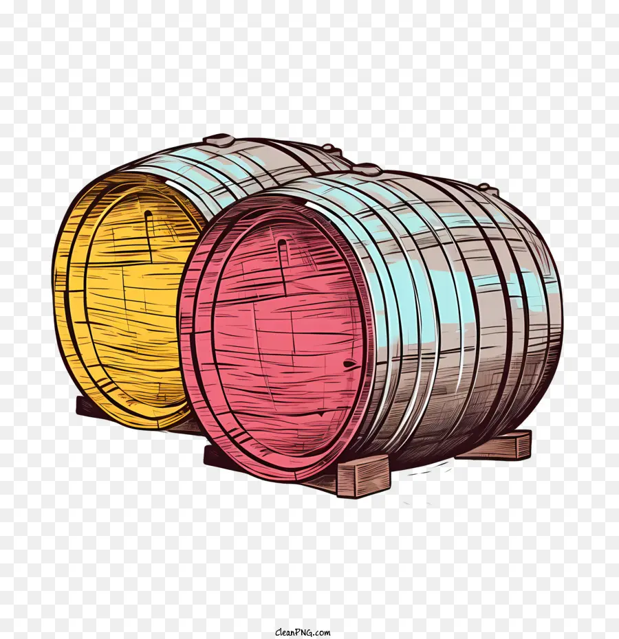 beer barrel old wooden barrels red