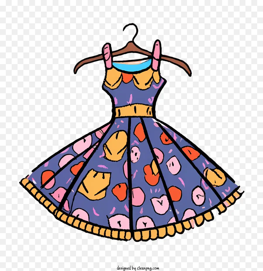 Cartoon -Kleid -Kleid -Kinderkleid -Kleidungsbekleidungsdesign - 