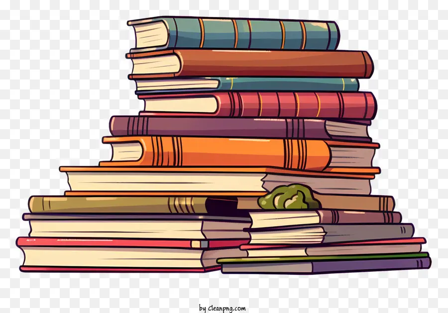 Libri La lettura dell'educazione all'apprendimento della conoscenza - Pila di libri che rappresentano la conoscenza e l'apprendimento