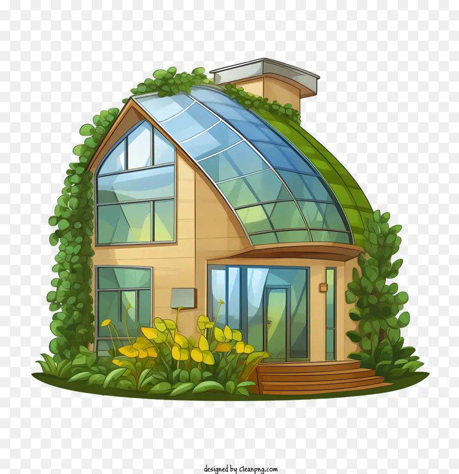 Nhà Eco House Nhà kính Nhà kính thân thiện với môi trường - 