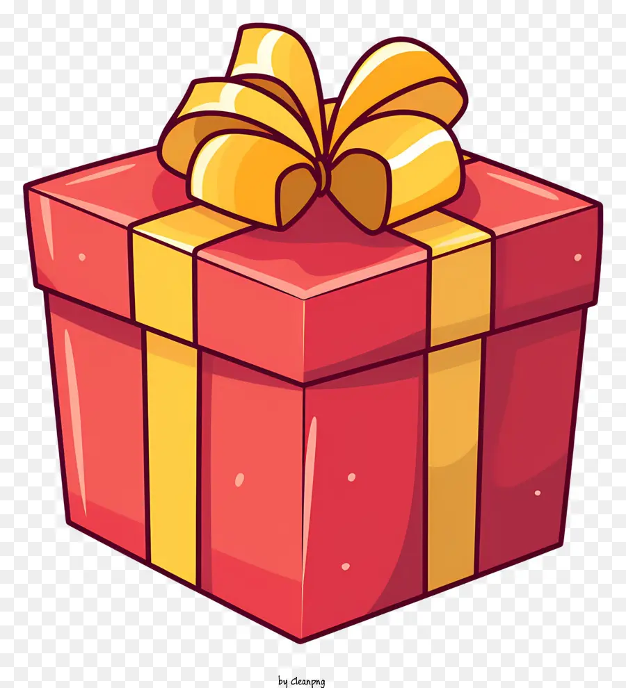 scatola regalo rossa Golden Bow Packaging Gift Botton Box Sfondo nero - Scatola regalo rossa con fiocco dorato, vuoto