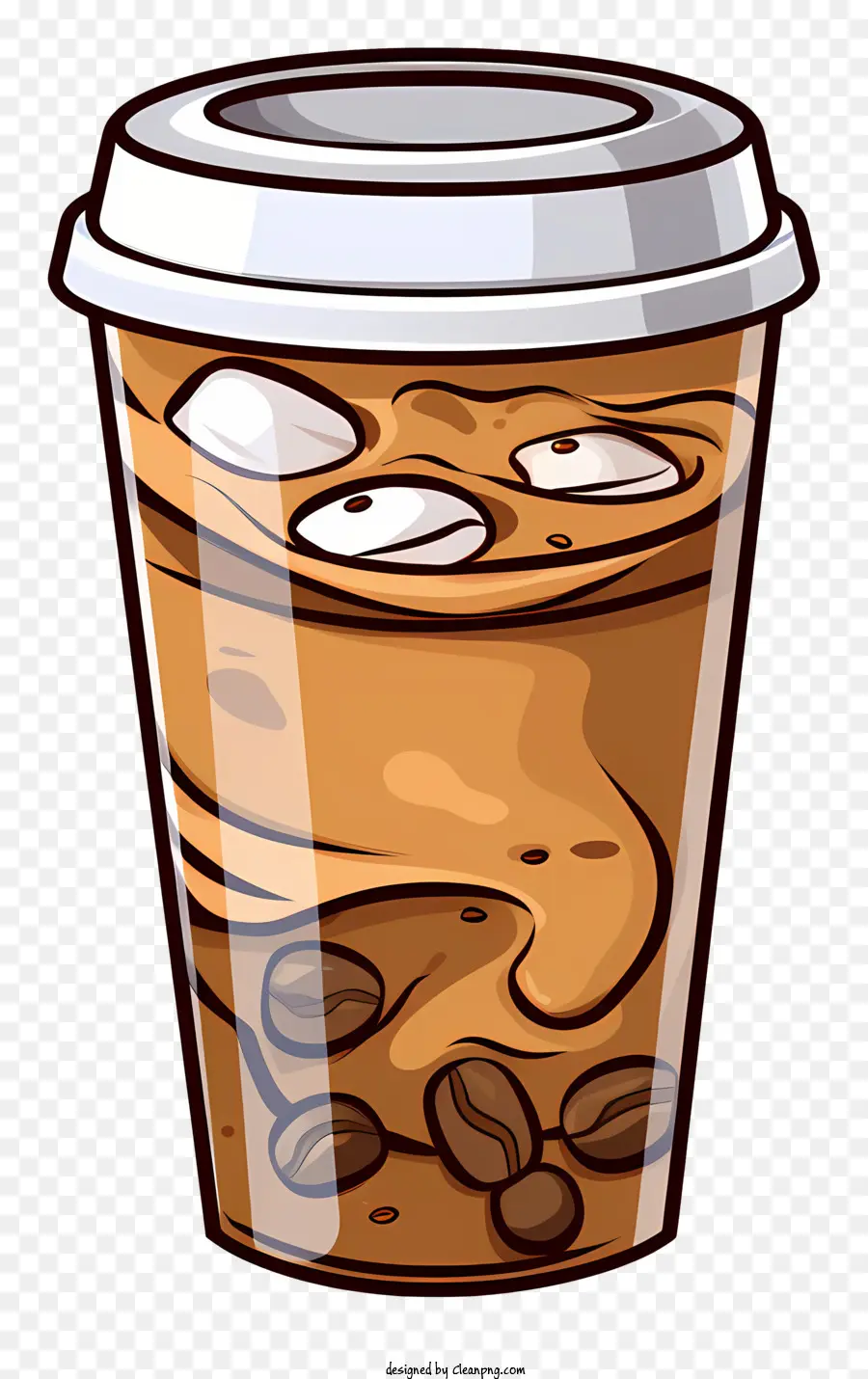 Tasse Kaffee - Tasse heißer Kaffee mit cremiger Konsistenz