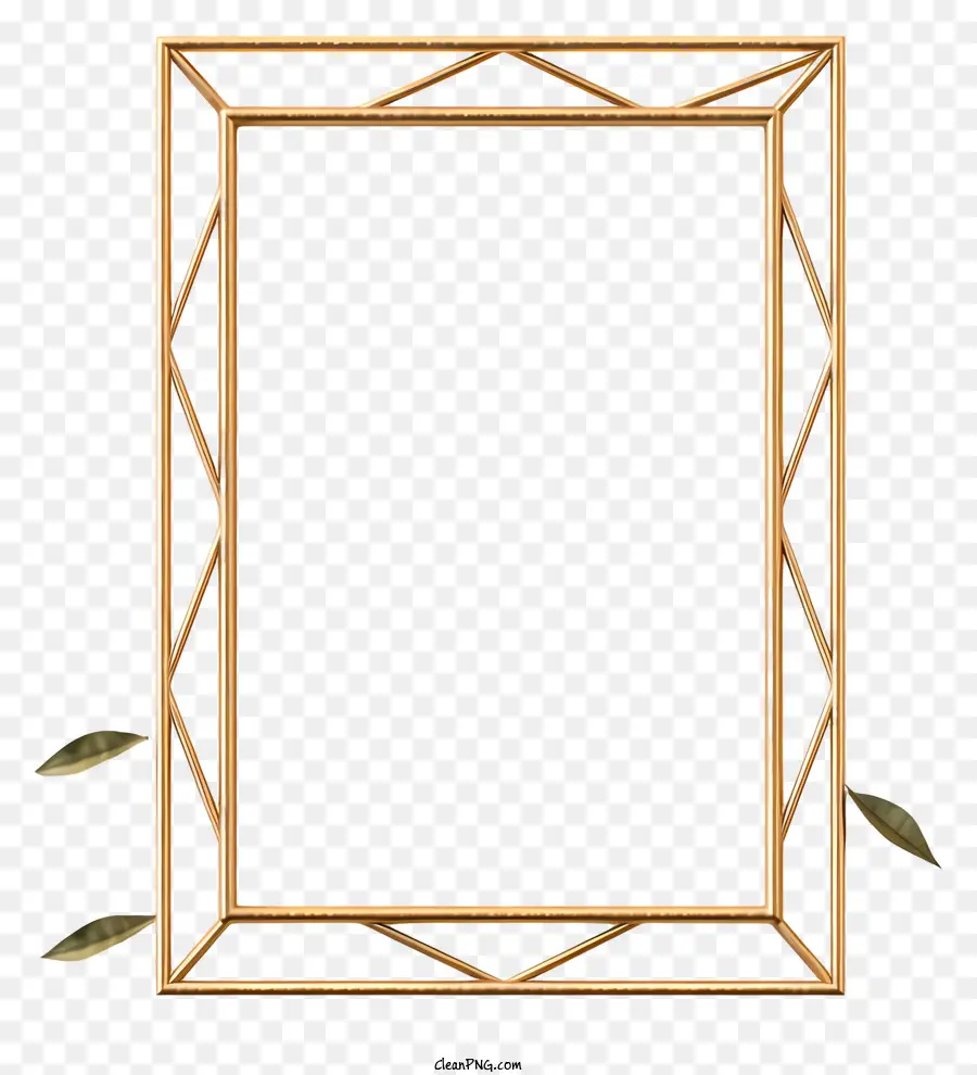 Frame di sfondo nero - Frame in metallo oro con sfondo nero, forma quadrata e rettangolare