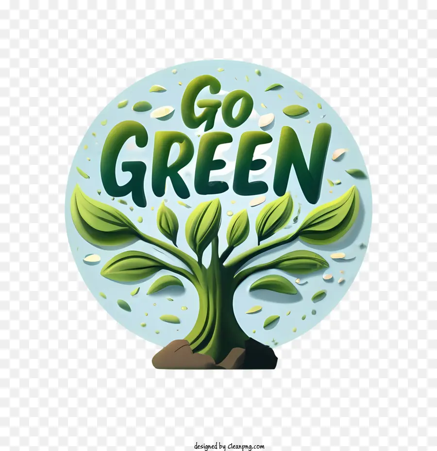 GO Green Environment Eco-freundliche Erde Nachhaltigkeit - 