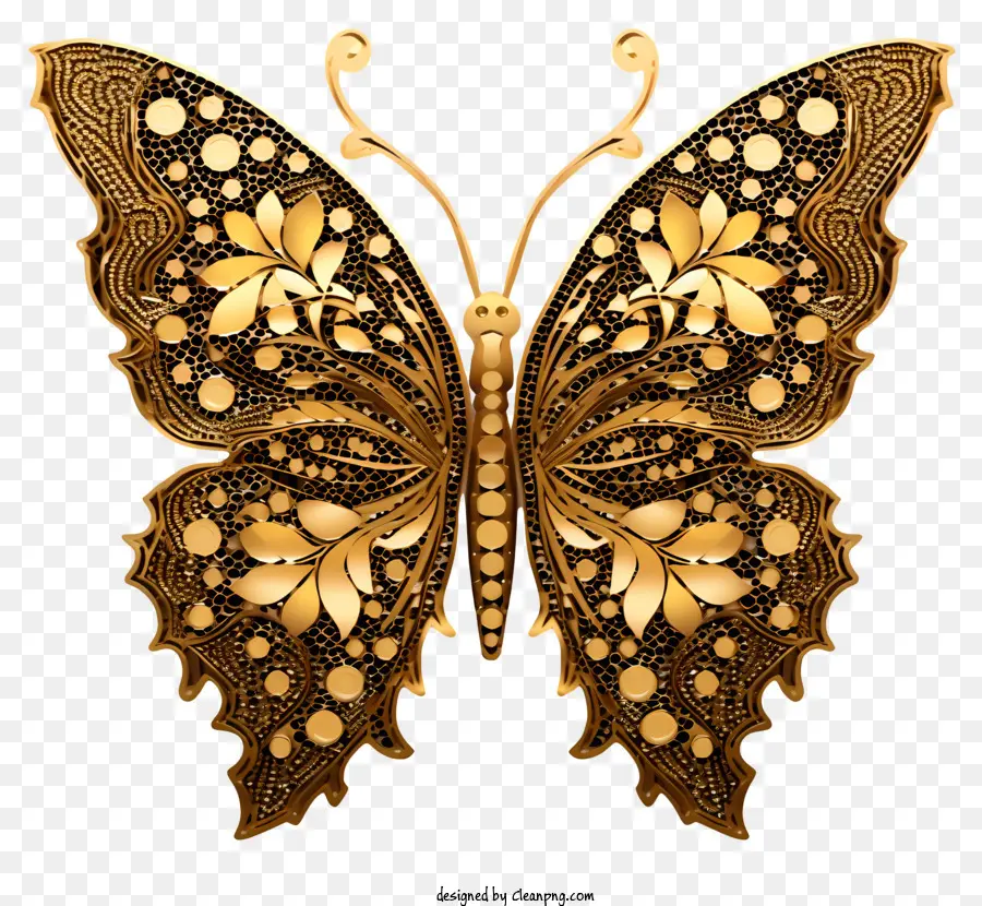 oro farfalla - Farfalla d'oro delicata e intricata adatto a vari usi
