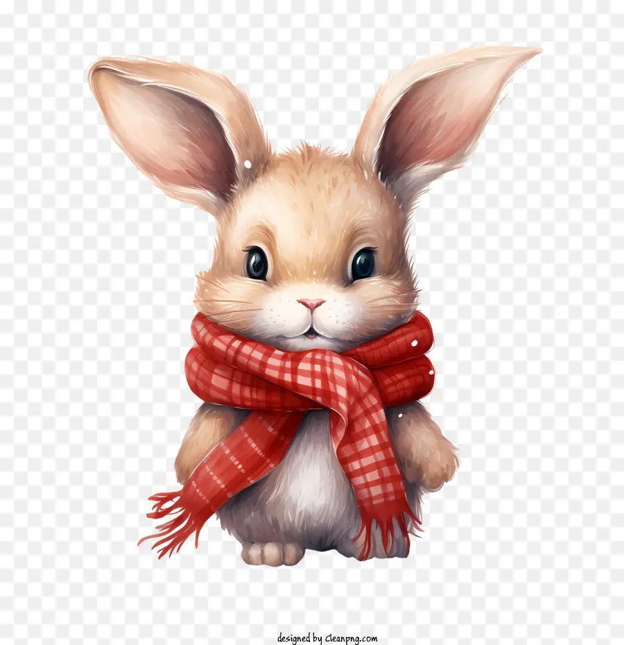 winter rabbit cute fluffy bunny winter