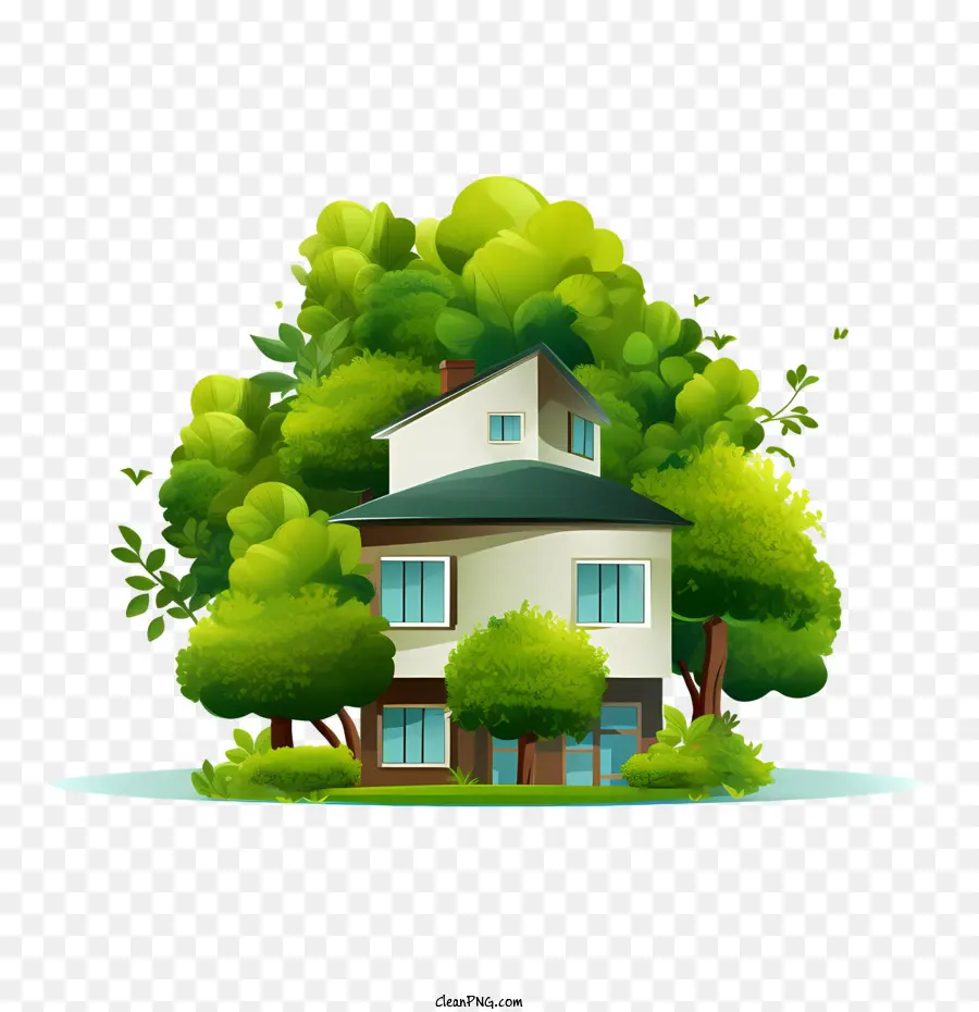 eco house house tree green natural