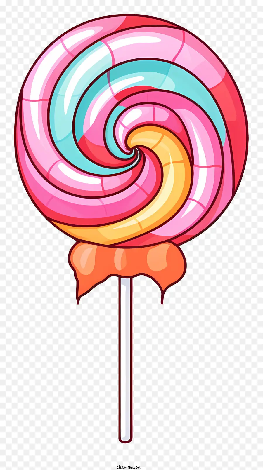 Lollipop Rainbow Wirbig farbenfrohe Kindheit Nostalgie Glück - Buntes Lutscher symbolisiert Glück und Nostalgie in der Kindheit