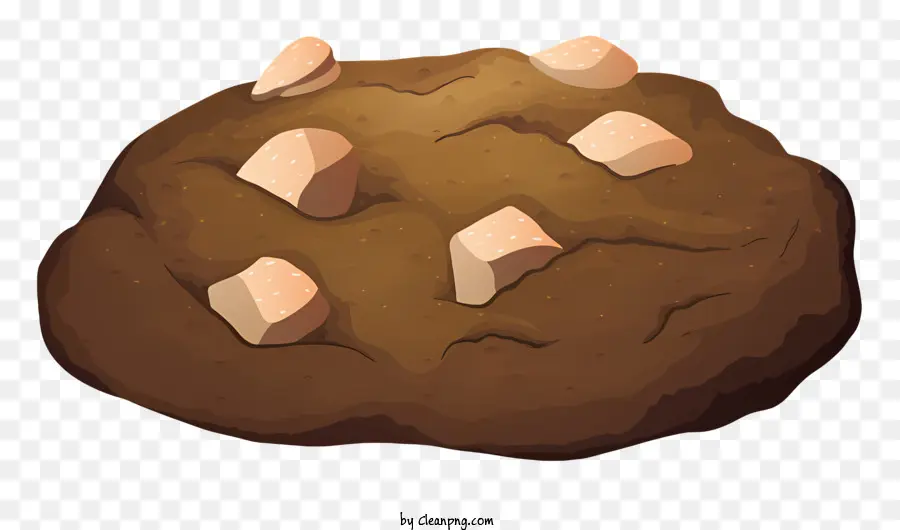 cookie texture appearance dark brown crumbs