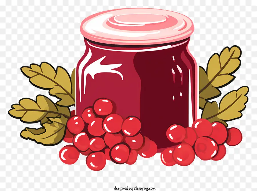 Rote Glasglasglas Beeren risste die Oberfläche kleine runde Früchte - Rotes, zylindrisches Glas mit reifen Beeren