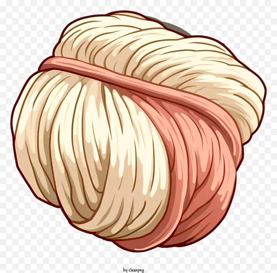 Knoten Haarwickel Strand aus Haarnäher auf dickes Haar dicke Haare - Nahaufsicht einer geknoteten Haarpackung