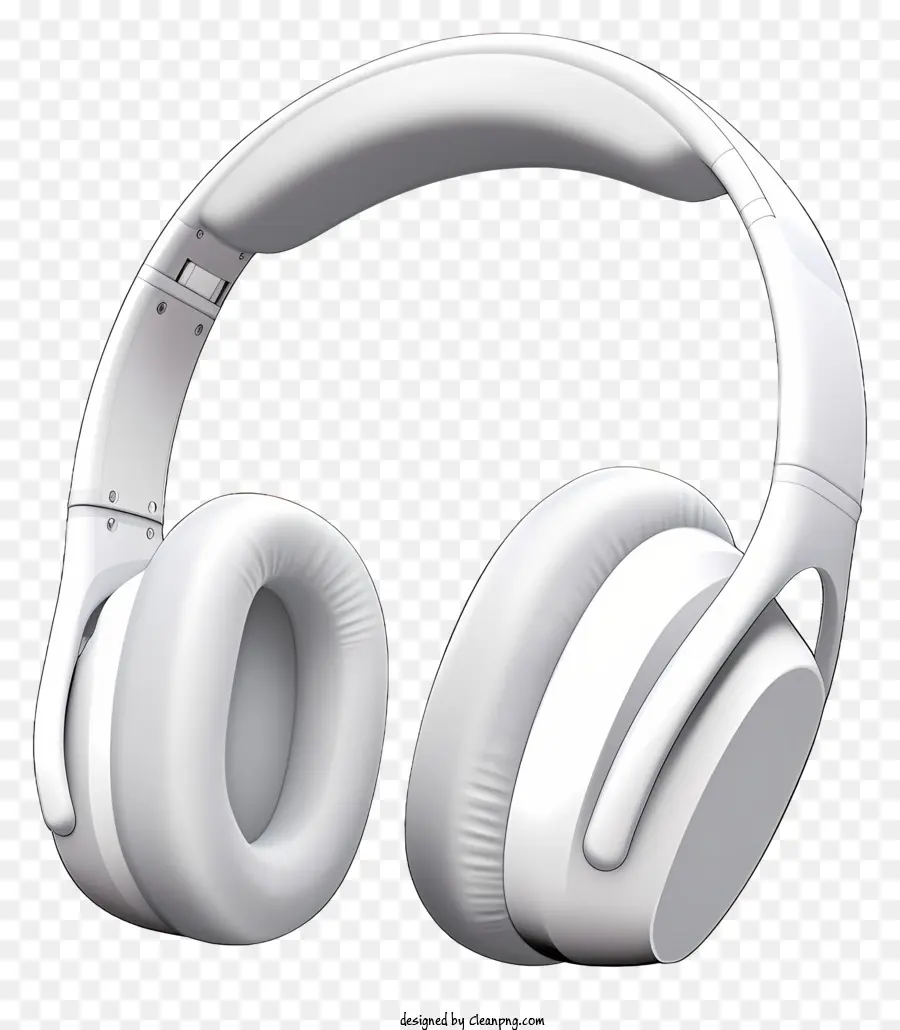 Kopfhörer weißer Kopfhörer Schwarzer Hintergrund geschlossener Kopfhörer Klangisolation - Weiß geschlossene Kopfhörer auf schwarzem Hintergrundfoto