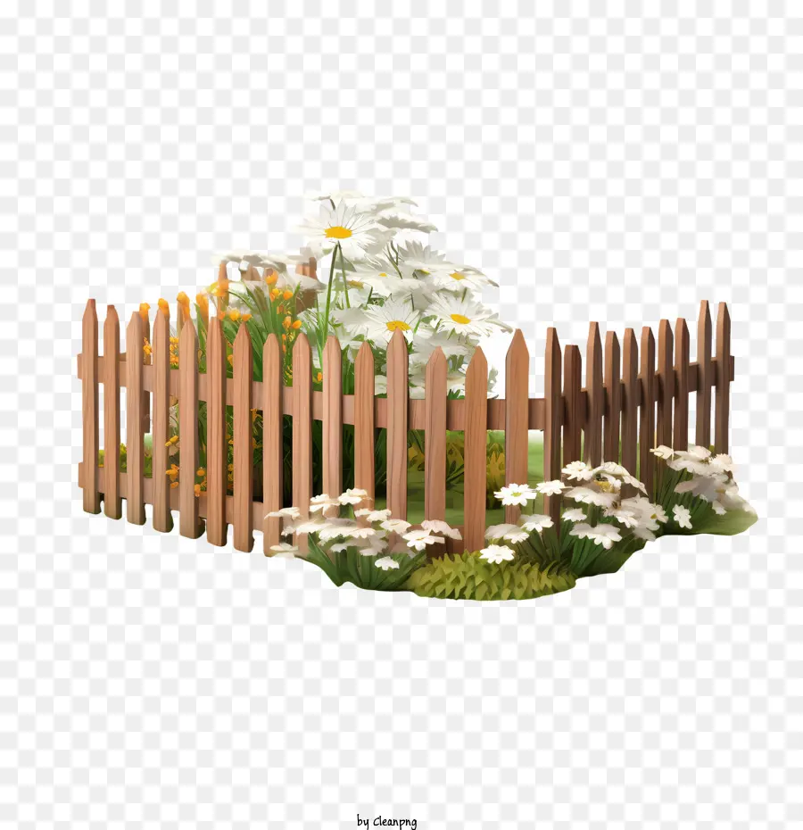 wooden garden fence garden flowers fence plants