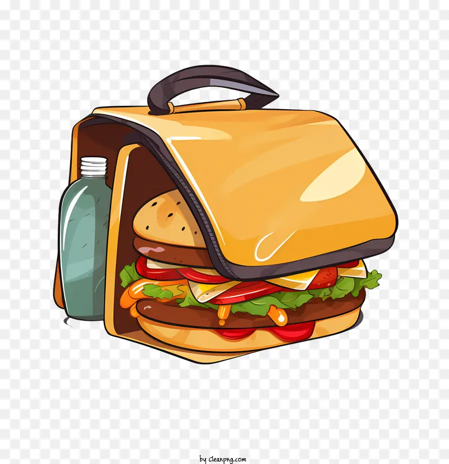 Túi giao thức thực phẩm BURGER Bữa trưa Sandwich Thức ăn nhanh - 
