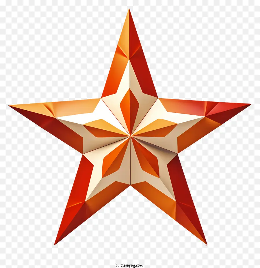 bright orange star triangular star shape frayed edges illuminated star bright light