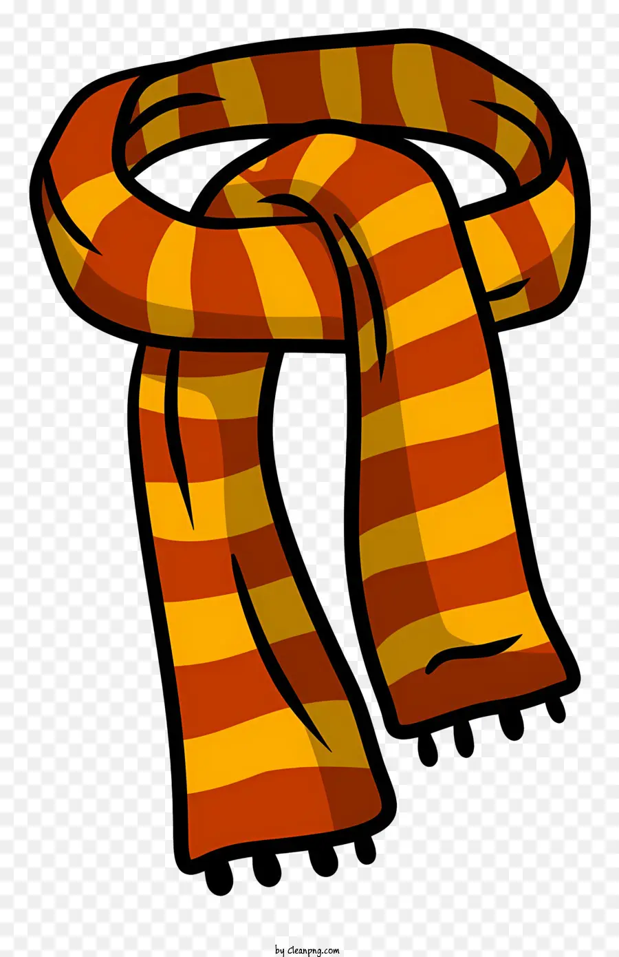 Khăn quàng khăn màu vàng quàng khăn màu cam với khăn quàng cổ có kết cấu vải - Khăn quàng sọc đầy màu sắc với đầu thắt nút