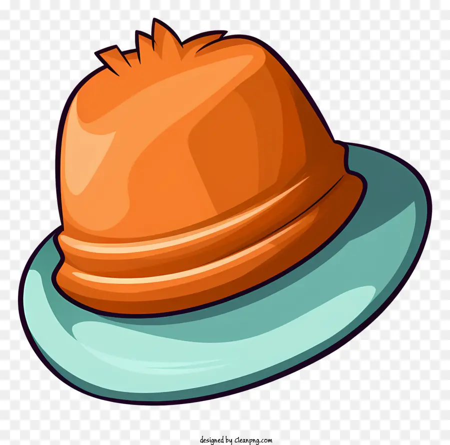 Cappello arancione Blue Button Bull Button Cappello Blu Cappello Blu - Cappello da cartone animato con bottoni arancione, blu e giallo