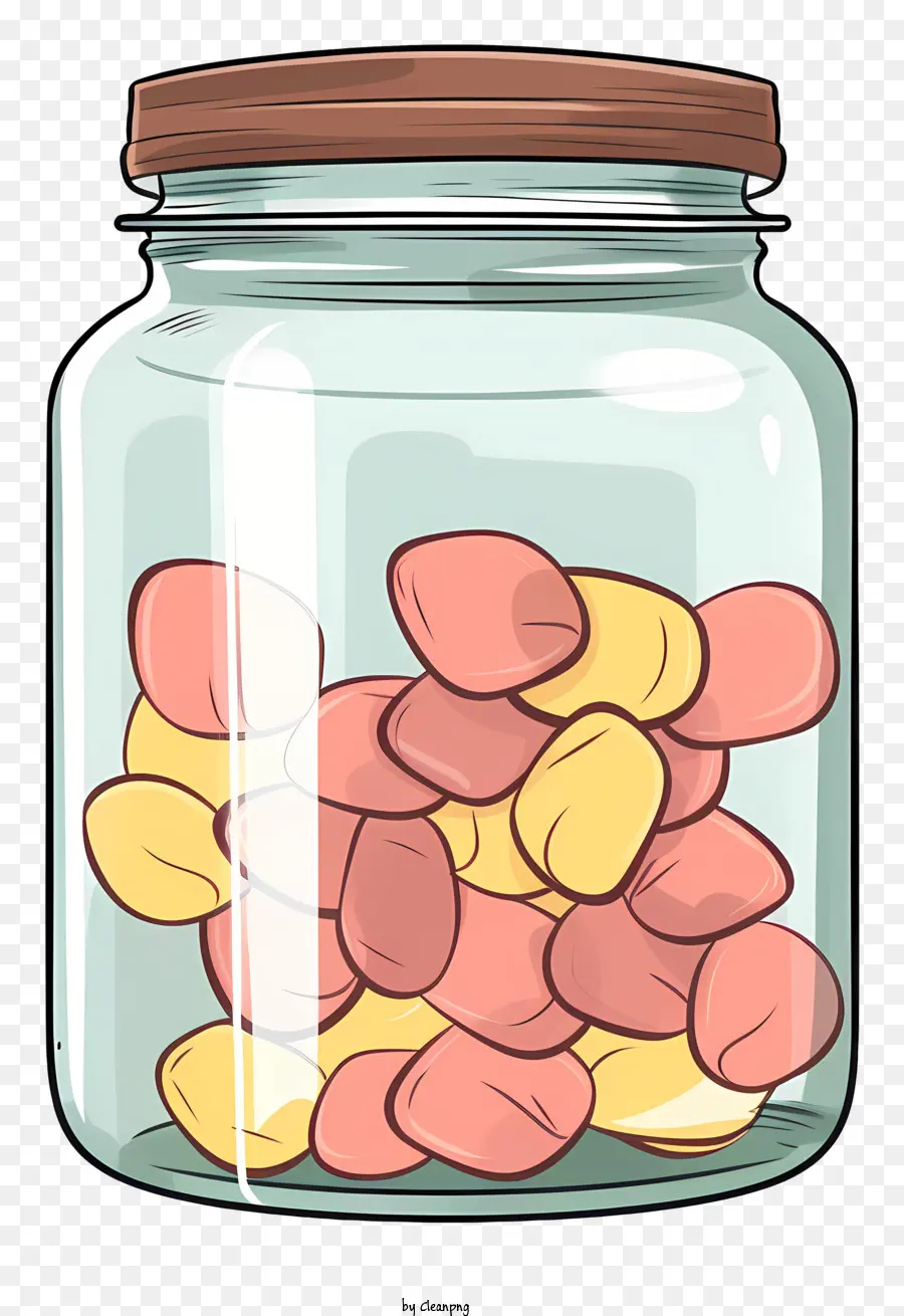 barattolo di caramelle caramelle colorate barattolo vetro esposizioni caramelle - Caramelle colorate disposte in un barattolo di vetro