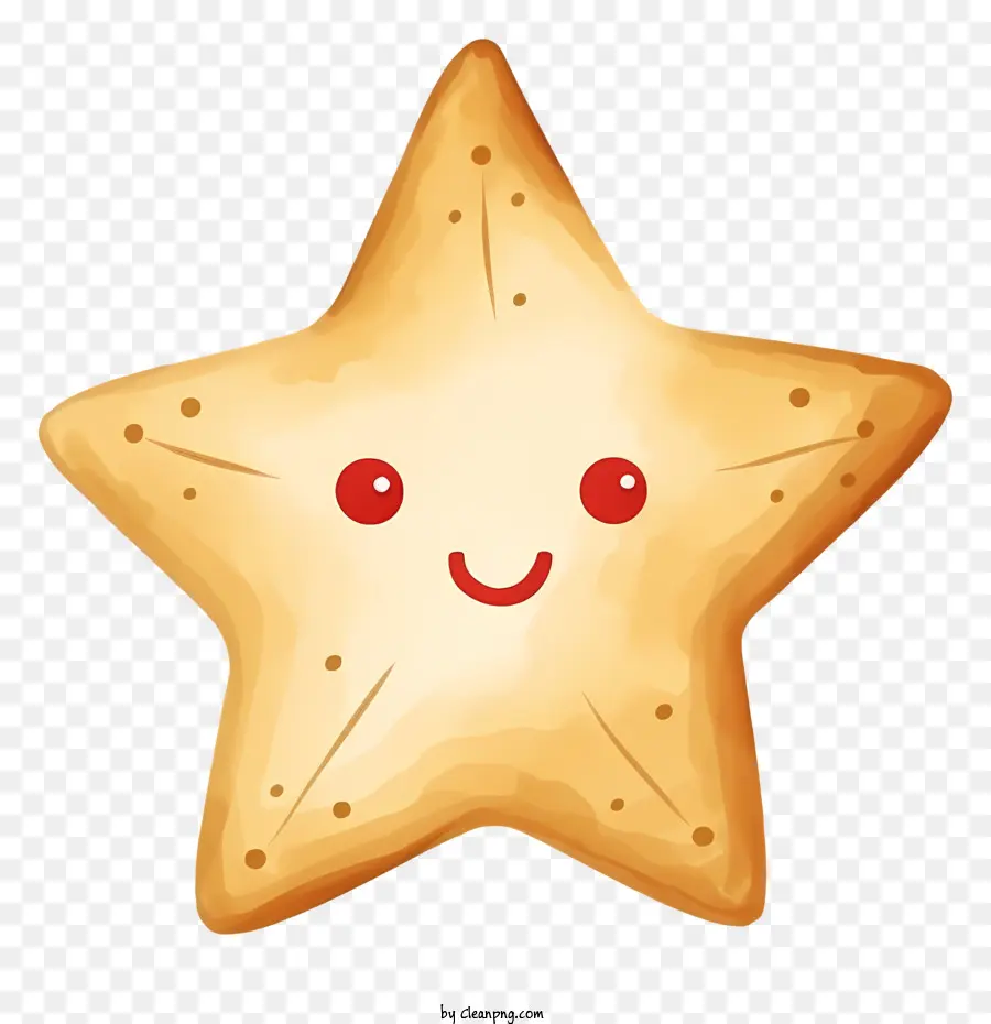 Phim hoạt hình Sao sao biển mặt Smiley Sao sao biển màu đỏ sao biển Polka Dot Starfish Minh họa phim hoạt hình - Sao biển hoạt hình với khuôn mặt cười và chấm bi