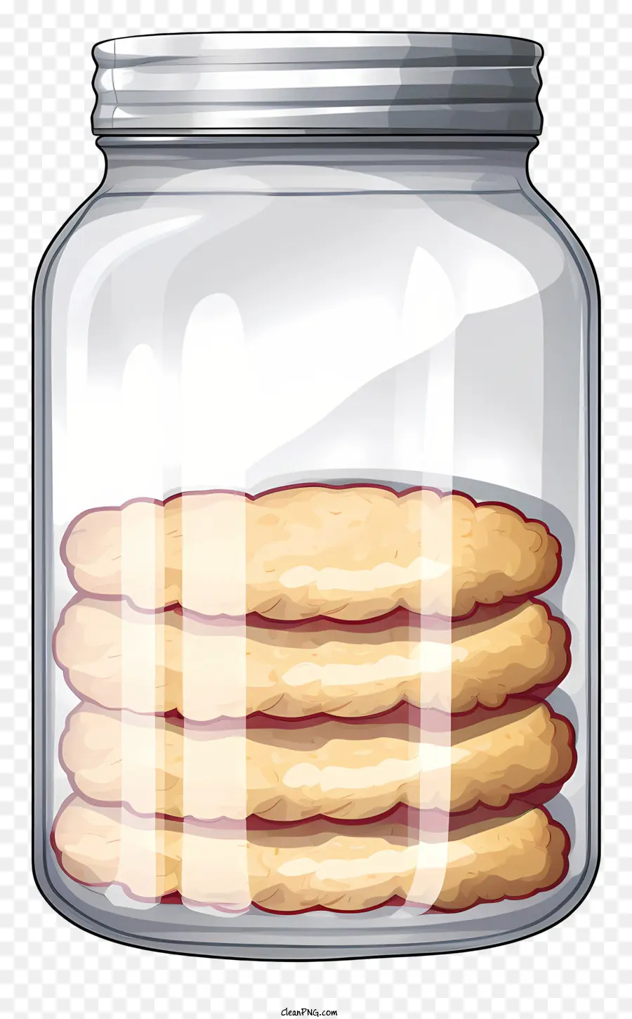 lọ thủy tinh cắt lát bánh quy bánh quy của bánh quy bánh quy hình chữ nhật - Lọ thủy tinh chứa đầy bánh quy được xếp chồng lên nhau