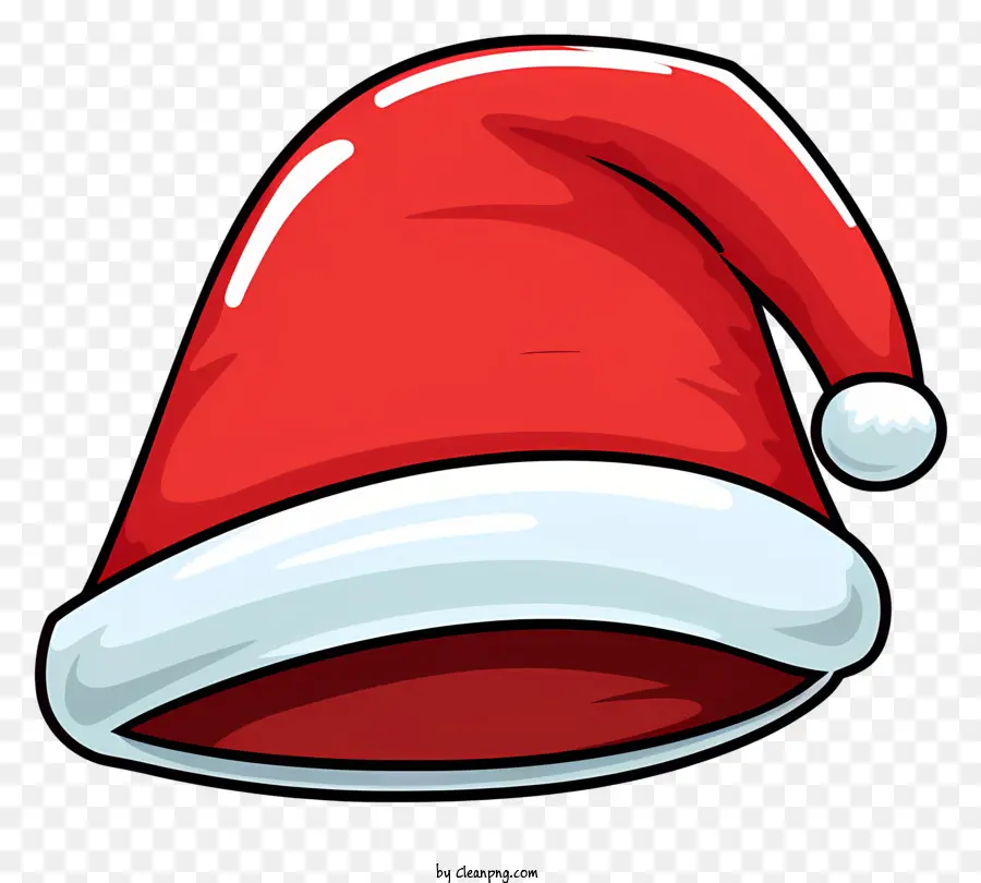 Weihnachtsmann Hut - Ein festlicher roter Weihnachtsmütze mit weißem Rand und Grün, Weiß und Rot, das in der Ferienzeit häufig getragen wird