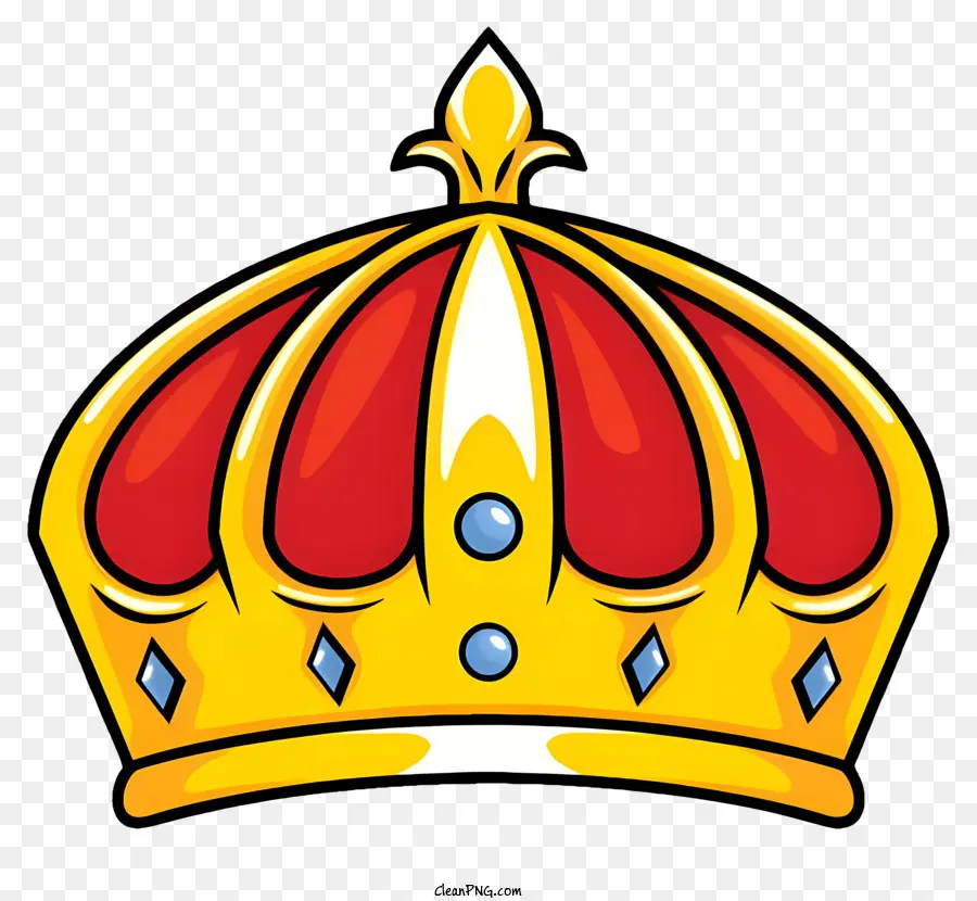 vương miện vàng - Red Crown với Golden Band và Jewel