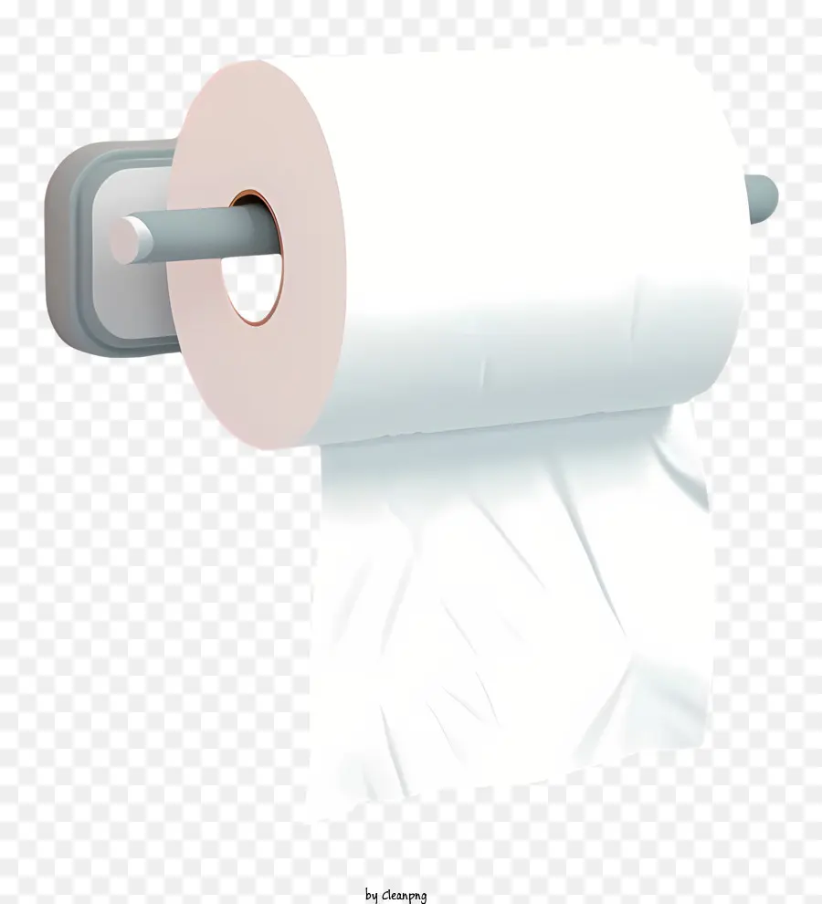 weißen hintergrund - Nahaufsicht der Toilettenpapierrolle im Spender