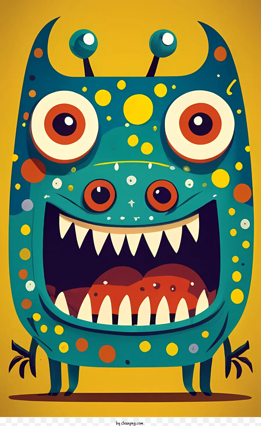cartoon monster monster cute funny colorful