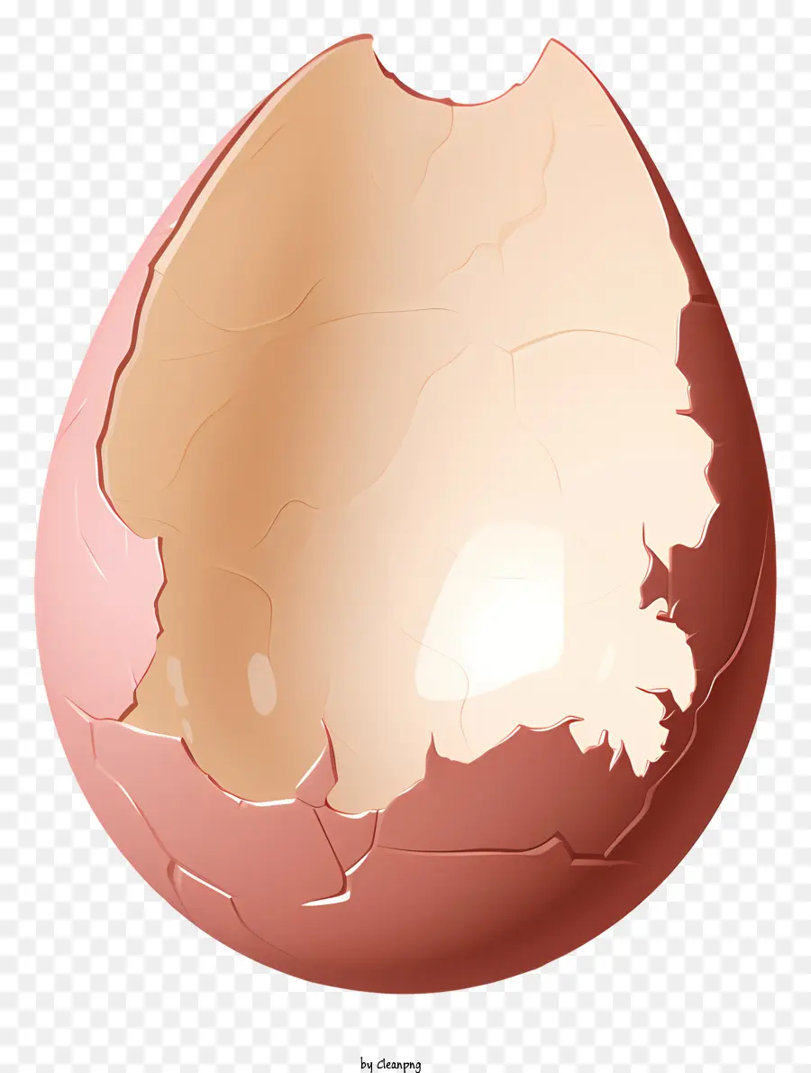 rohes Ei geknacktes Eigelb Eierschale braunes Ei - Hochauflösendes Bild von rissigem rohem Ei