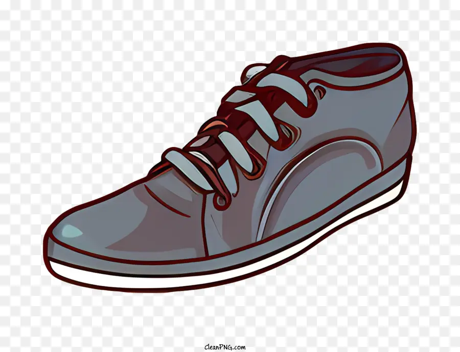 Giày sneaker sneaker thông thường khâu trên - Sneaker thông thường với cà vạt phía trên và dây buộc bằng khâu