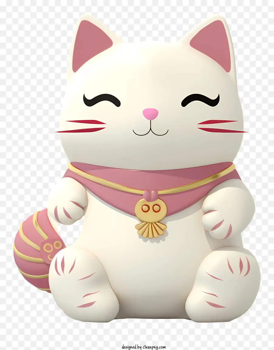 con mèo trắng mắt màu hồng đỏ và cổ áo hồng nơ màu hồng ngồi mèo - Mèo trắng với đôi mắt màu hồng và phụ kiện