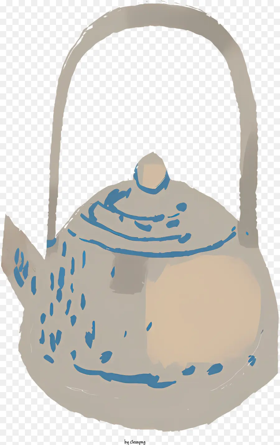 Küche Teekanne Kessel Blau Weiß - 