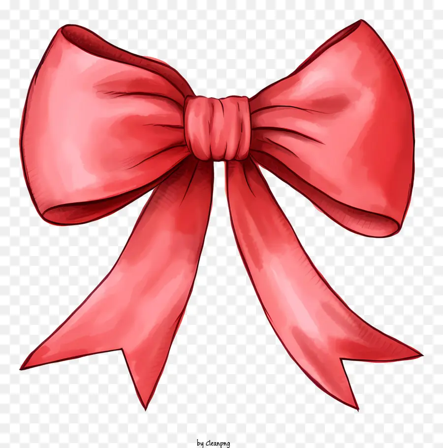 red bow curled knot ribbon flexible material soft fabric
