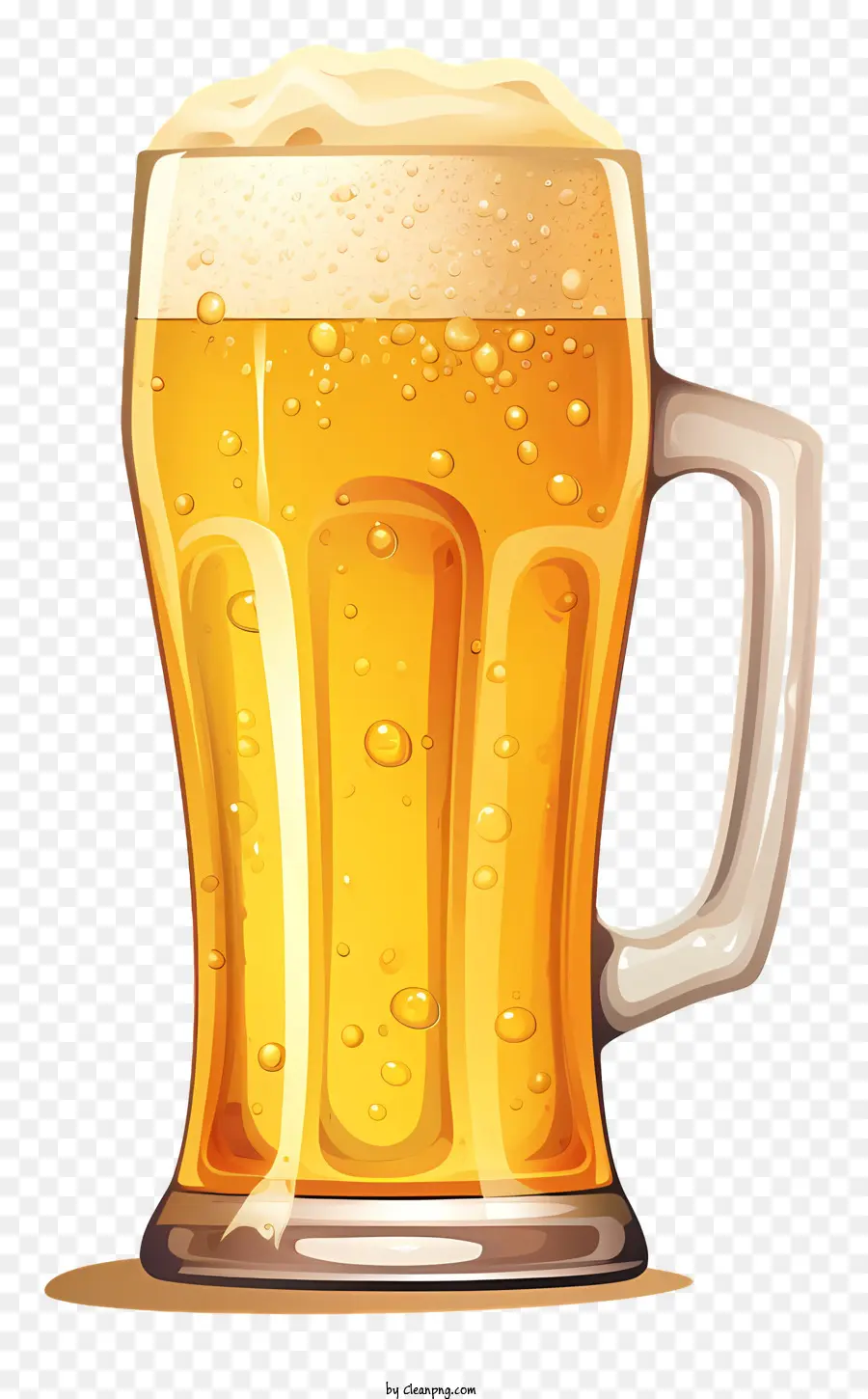 Bierglas goldenes Bier Bier Schaumblasen Flüssiger Behälter - Bild von vollem Bierglas mit goldenem Schaum