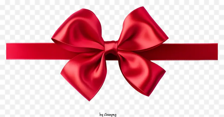 bändchenbogen - Der rote Ribbon -Bogen symbolisiert die Liebe vor schwarzem Hintergrund