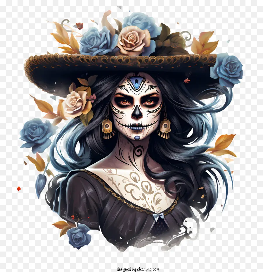 Dia de los Muertos ngày của người phụ nữ sọ đường chết - 