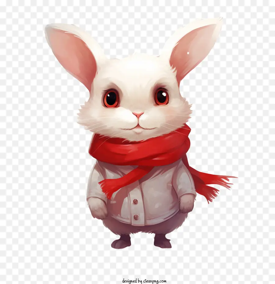 winter rabbit bunny cute white fluffy
