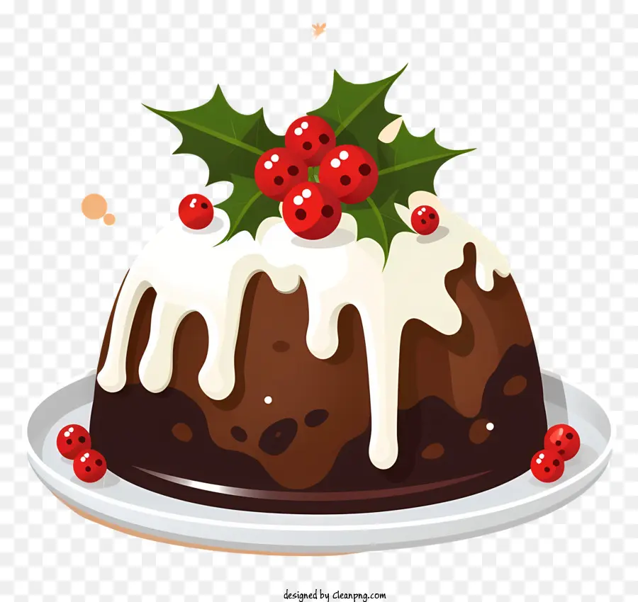 albero di natale - Torta di brownie al cioccolato festivo con decorazioni natalizie