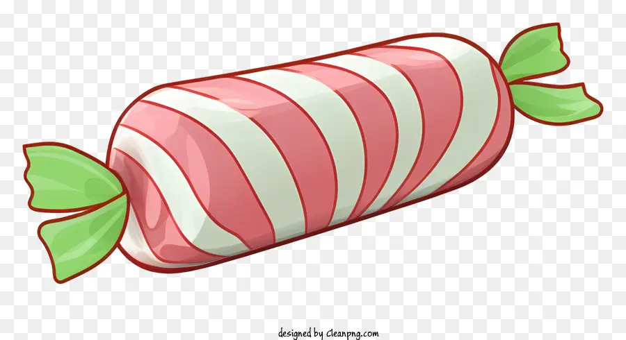 bastoncino di zucchero - Disegno 2D di caramelle a strisce rosse e bianche