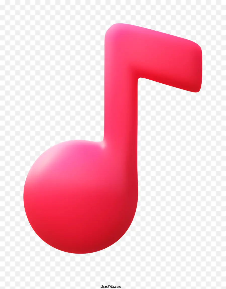 NOTA MUSICALI - Nota musicale tagliente rosa, design semplice e gioioso