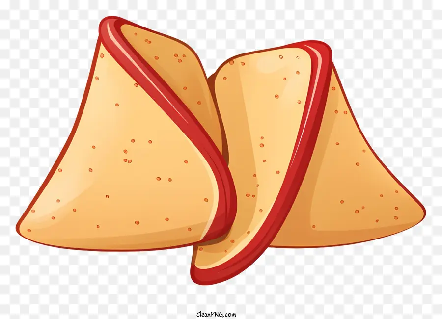 Tortilla Chips pane a forma di cuore morbido gommoso - Tortilla a forma di cuore, morbido e gommoso con colore rosso