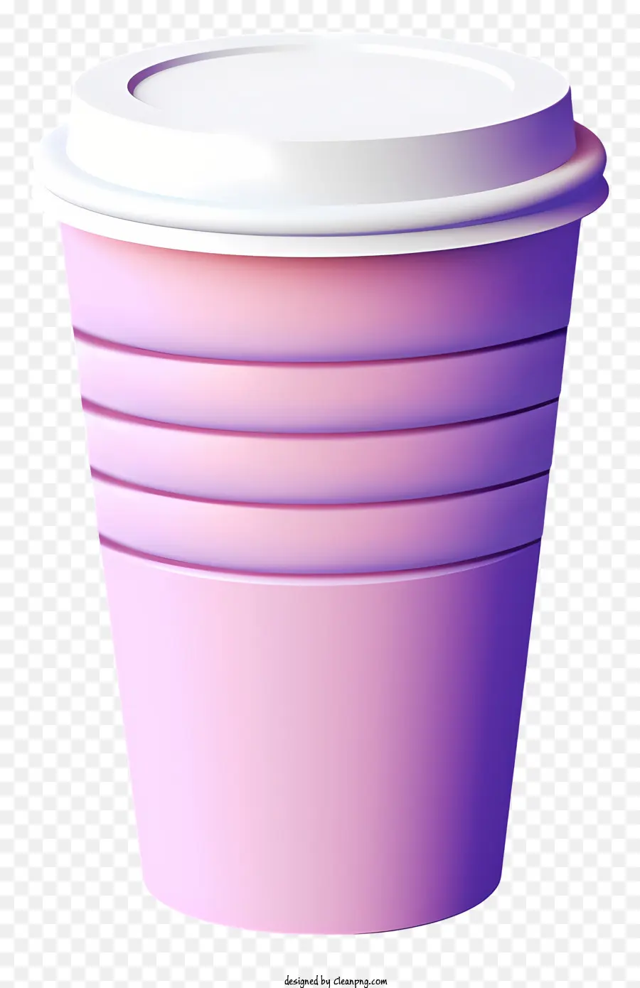tazza di plastica sfondo viola bianco scrivendo tazza completa piccola quantità di liquido - Coppa di plastica di sfondo viola con scrittura bianca