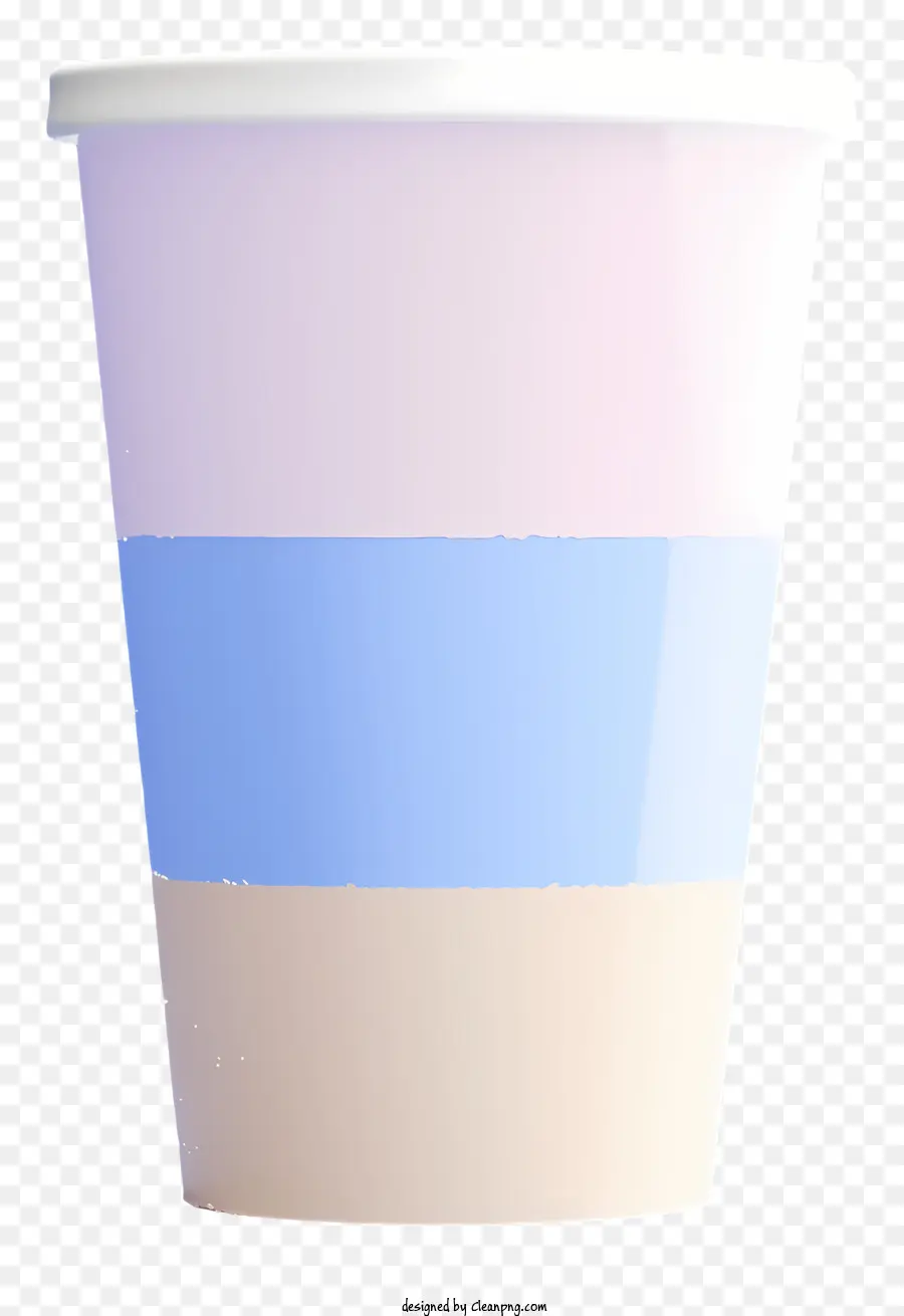 tazza di carta tazza bianca blu rosa tazza di carta a strisce di carta piatto tazza di bordo arrotondata tazza - Pink, blu e white paper senza etichetta