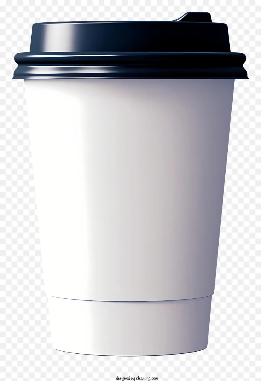 white paper cup black plastic lid flat surface cup small curved edge cup small hole cup