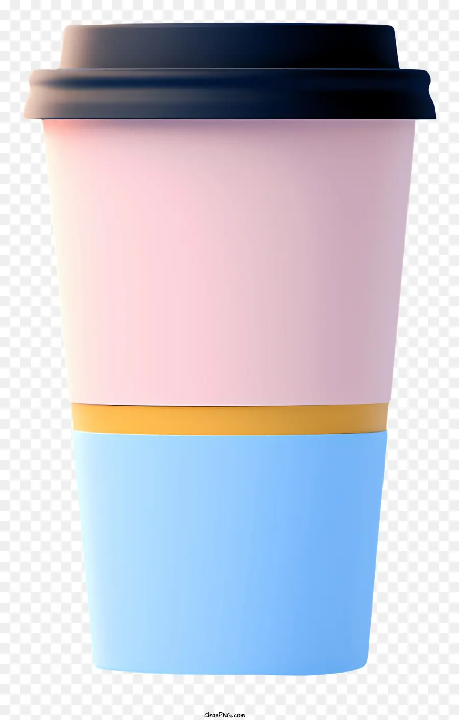 Pink Cup Cup Blue Cup Black Rim Cup Clear Round Cup - Cúp tròn và màu xanh tròn đơn giản không có tay cầm
