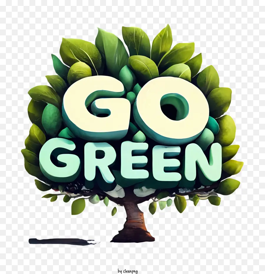Gehe grünes grünes Baum Naturwachstum - 