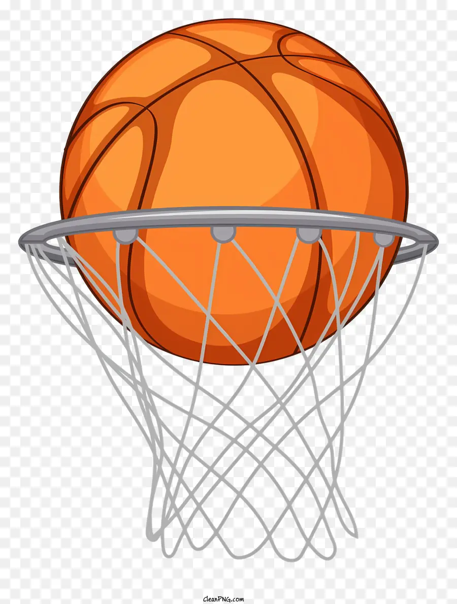 Basketball Hoop Net Metal Plastic - Il basket passa attraverso il cerchio di metallo con rete di plastica